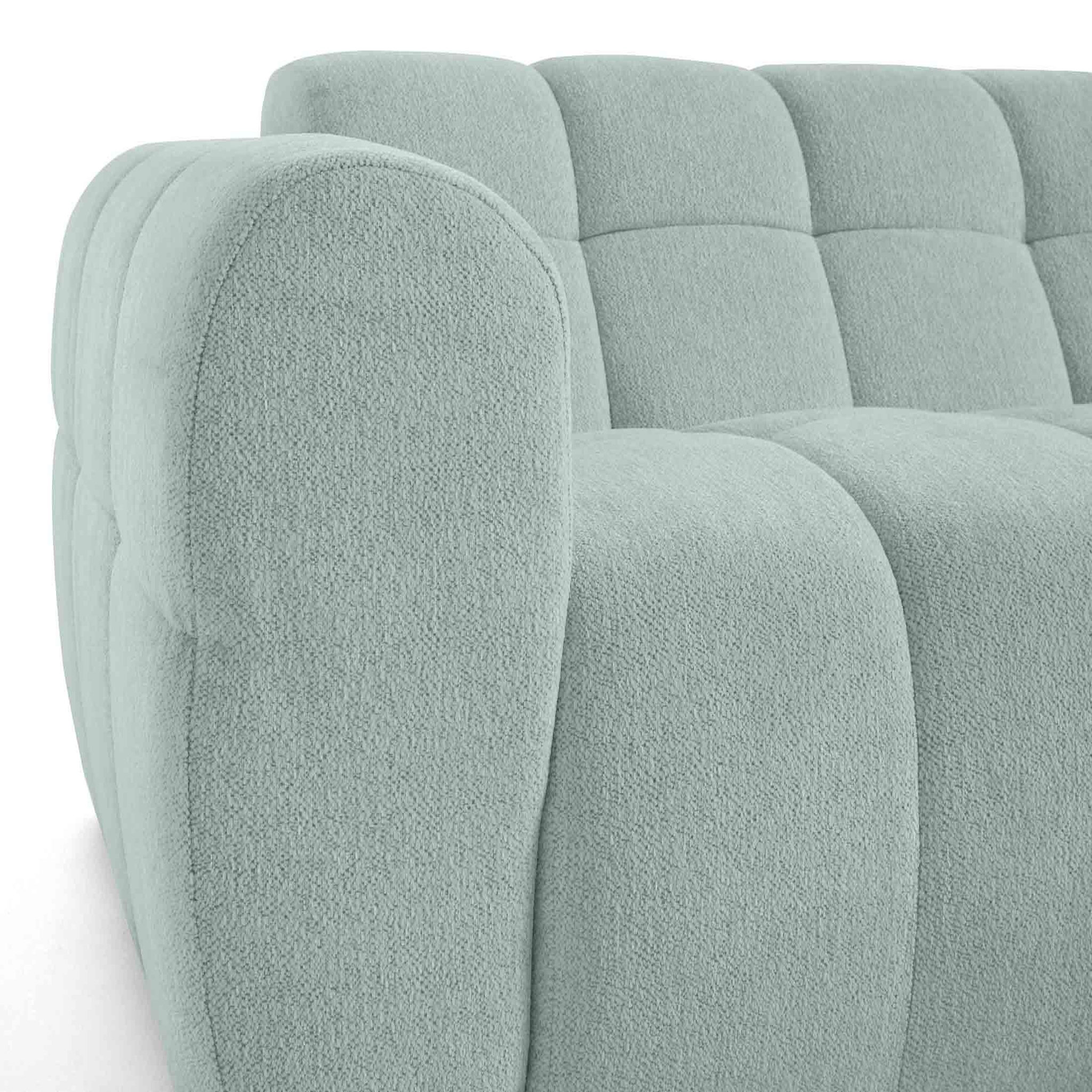 Voir la diapositive 5 : LISA DESIGN Ray - canapé d'angle droit - 4 places - en tissu texturé