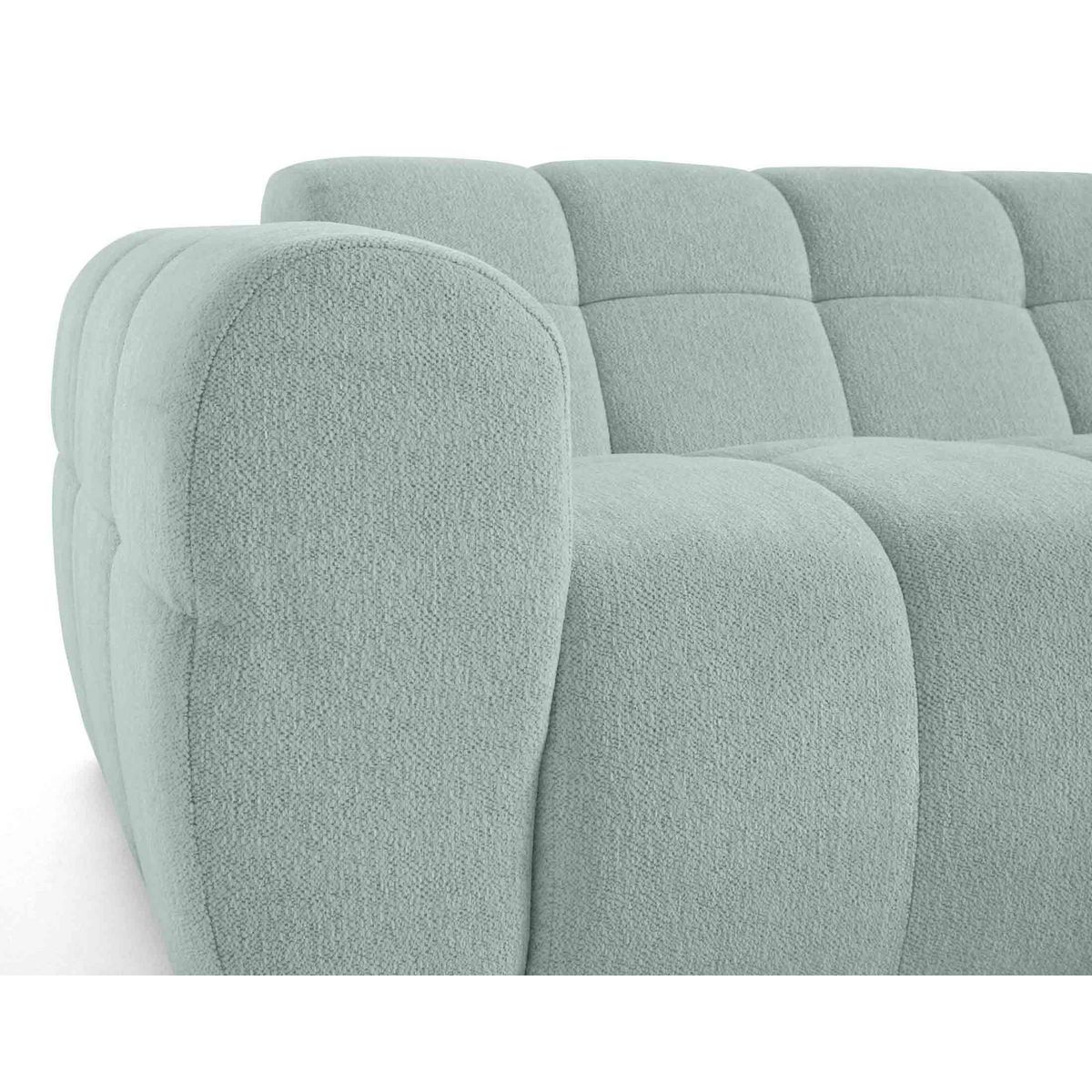 LISA DESIGN Ray - canapé d'angle droit - 4 places - en tissu texturé