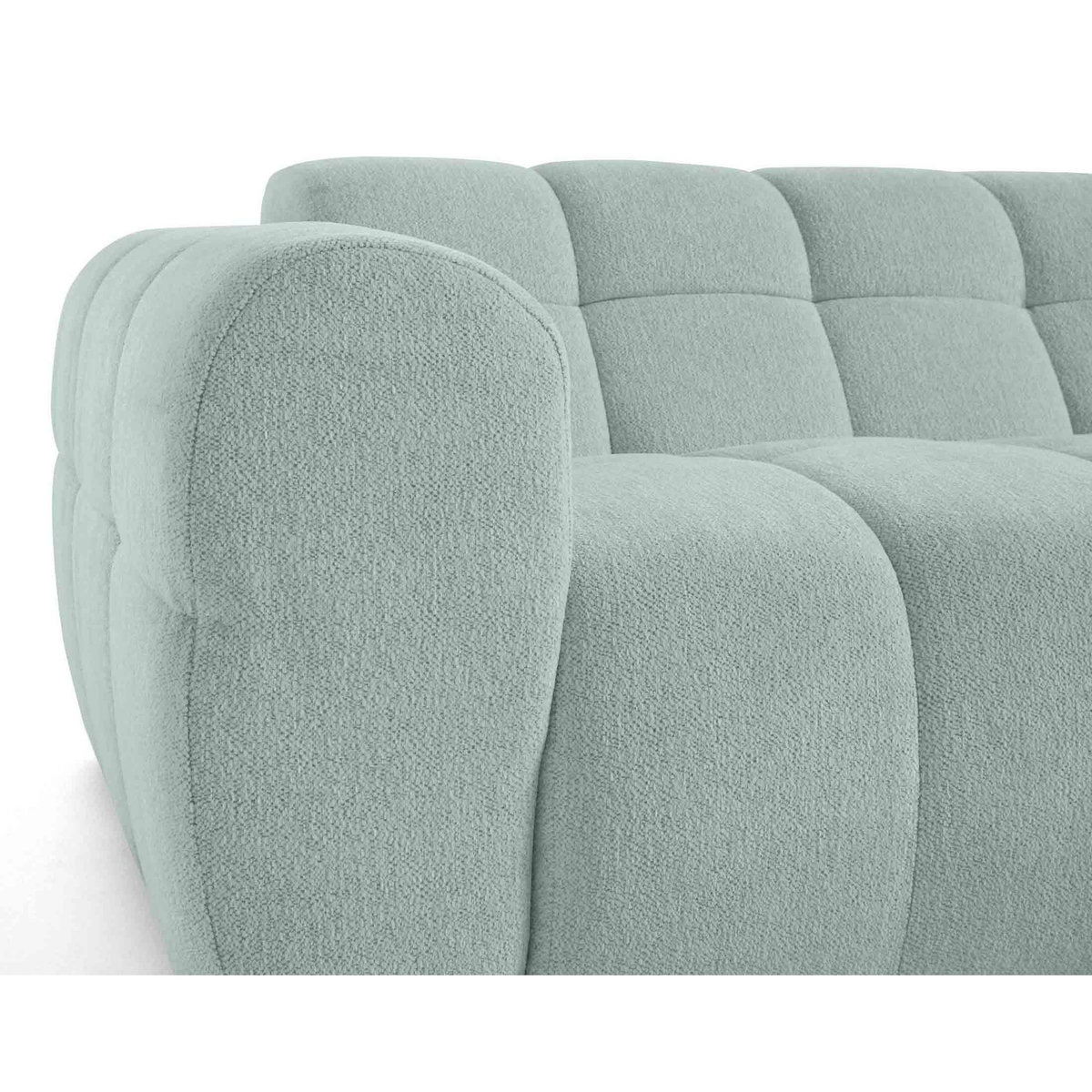 LISA DESIGN Ray - canapé d'angle droit - 4 places - en tissu texturé