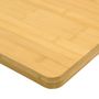 Voir la diapositive 3 : VIDAXL Dessus de table 60x60x1,5 cm bambou