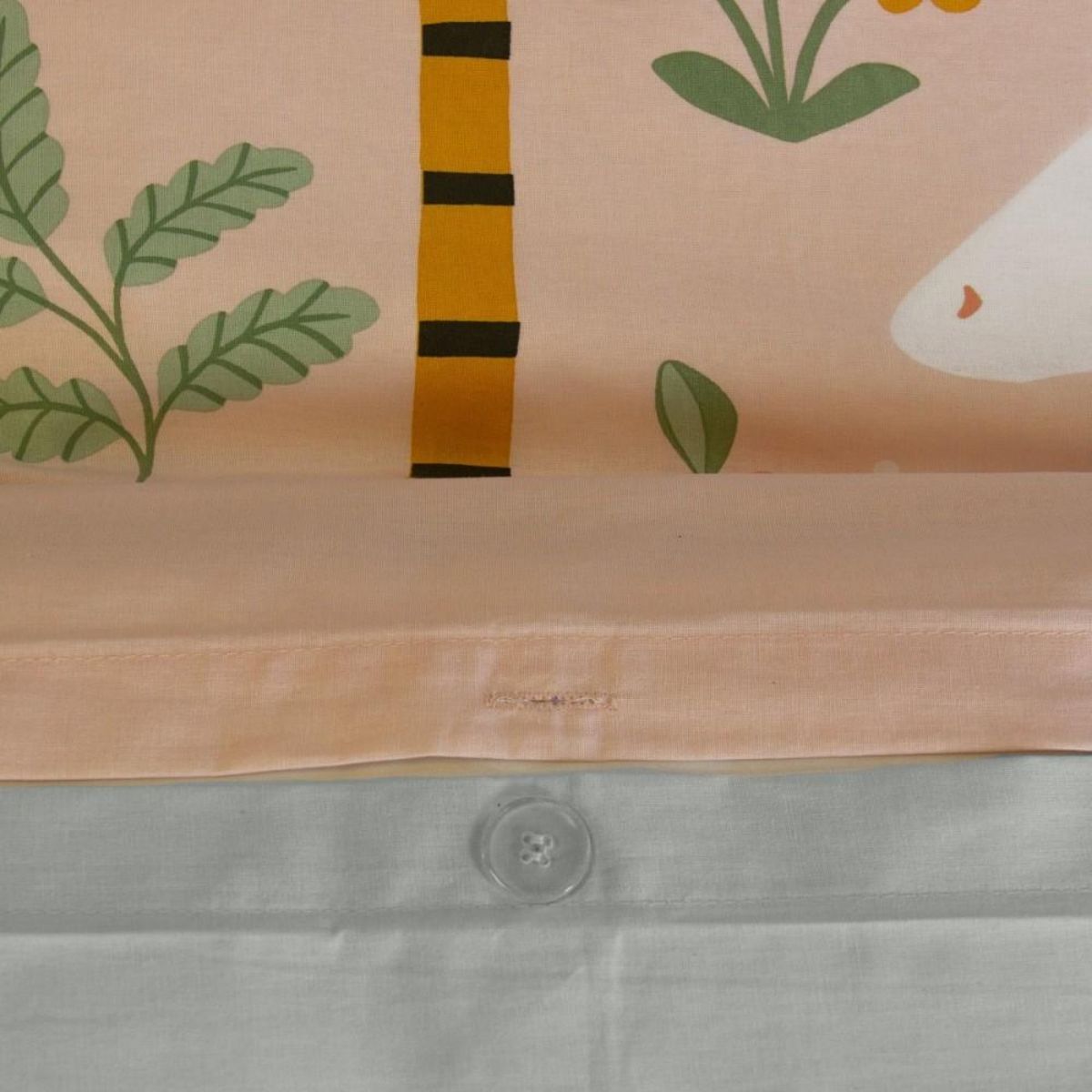 COTE DECO Housse de couette 140x200 + 1 taie LICORNE coton 57fils