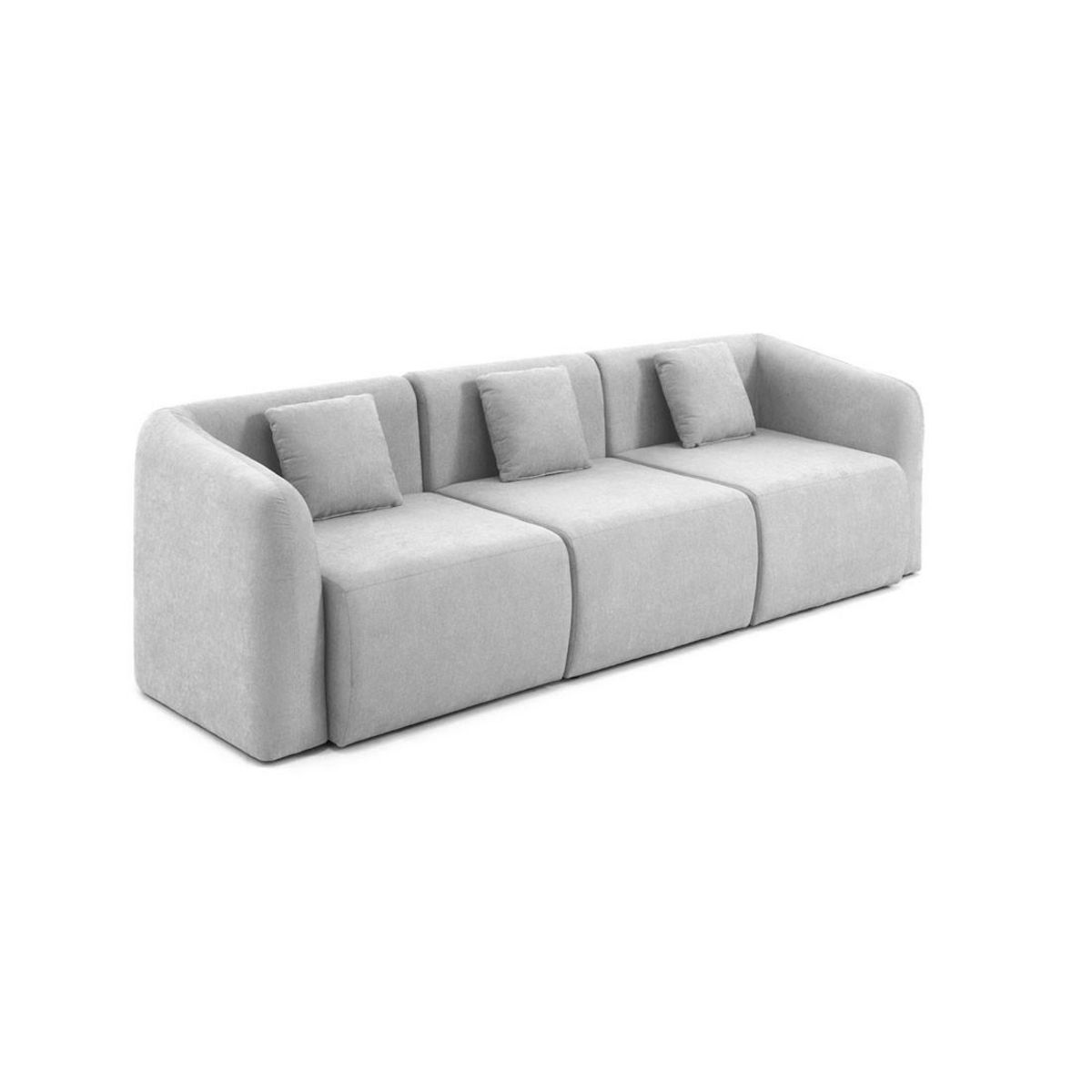 LISA DESIGN Ikare - canapé modulable 3 places - en tissu