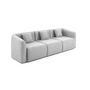 Voir la diapositive 4 : LISA DESIGN Ikare - canapé modulable 3 places - en tissu