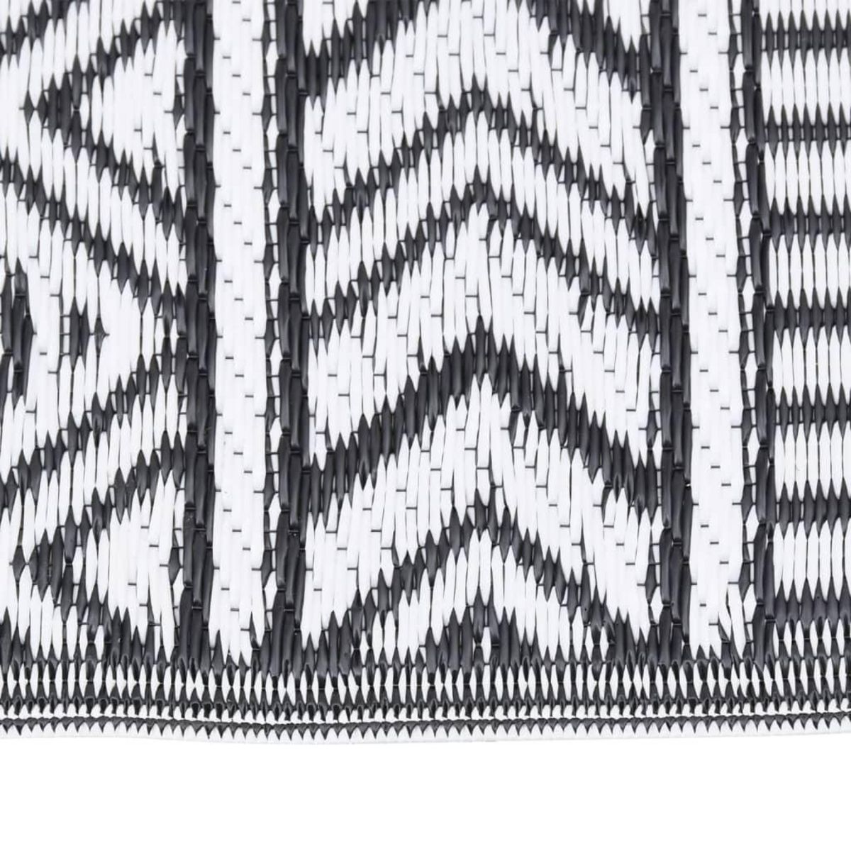 VIDAXL Tapis d'exterieur Noir 80x250 cm PP