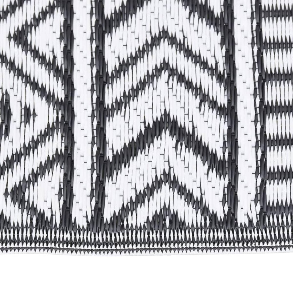 VIDAXL Tapis d'exterieur Noir 80x250 cm PP