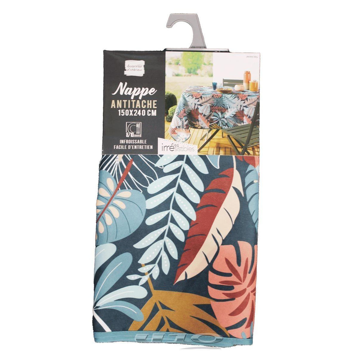 Paris Prix Nappe Antitache  Jacala  150x240cm Bleu