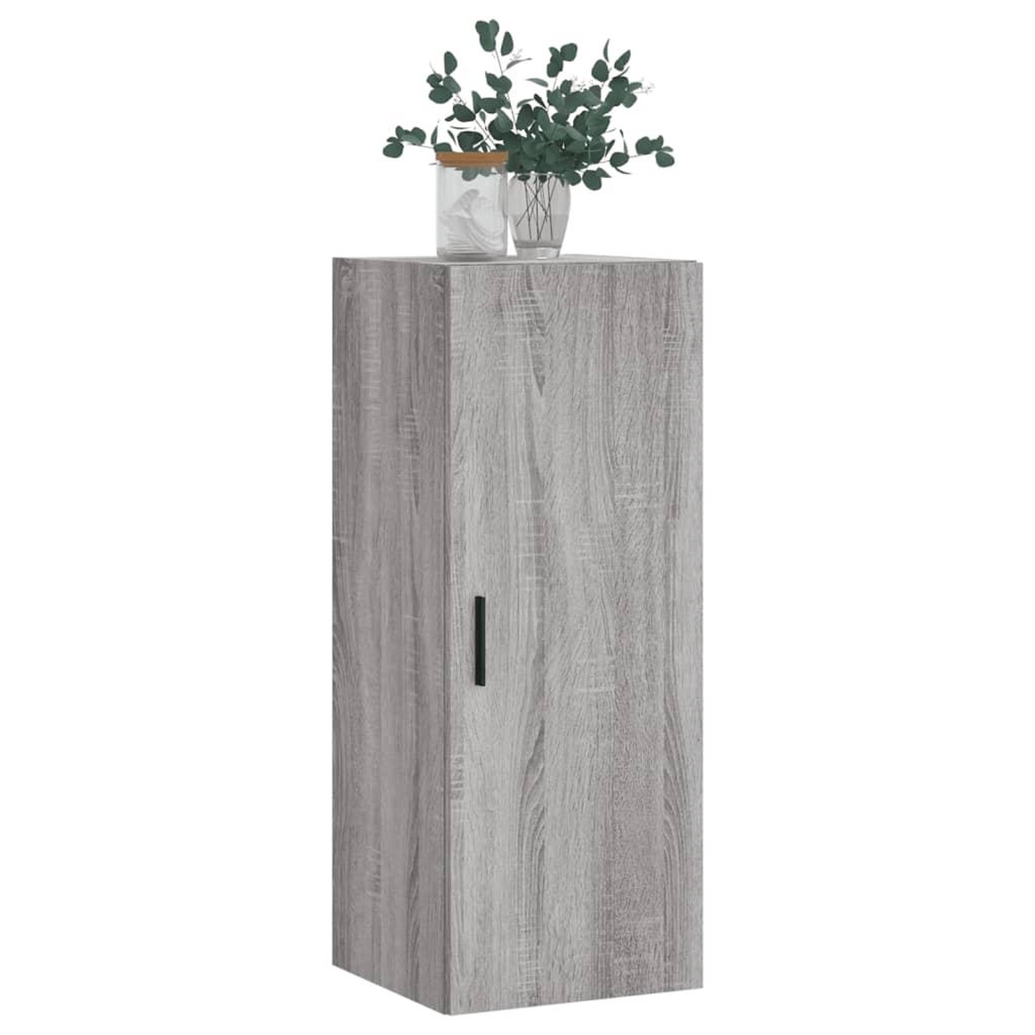 Voir la diapositive 4 : VIDAXL Armoire murale sonoma gris 34,5x34x90 cm