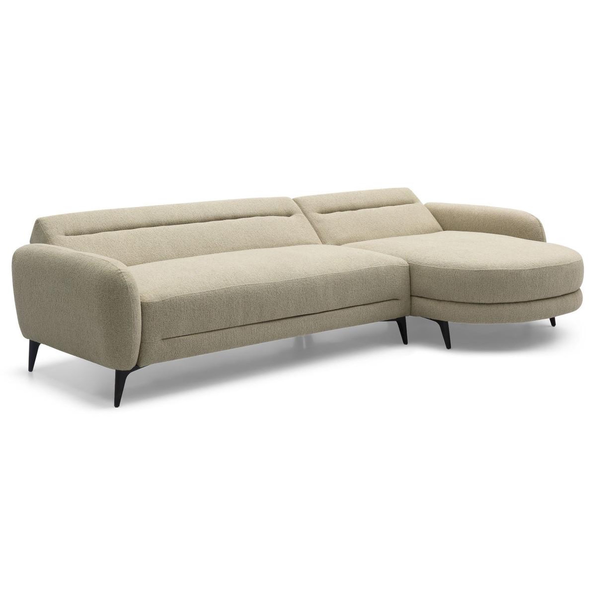 Voir la diapositive 4 : Paris Prix Canapé d'angle convertible  milan  283cm taupe