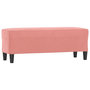 Voir la diapositive 2 : VIDAXL Banc Rose 100x35x41 cm Velours
