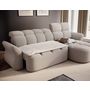 Voir la diapositive 5 : BEST MOBILIER Brume - canapé d'angle droit 4 places convertible électrique avec coffre et têtières réglables en tissu bouclette