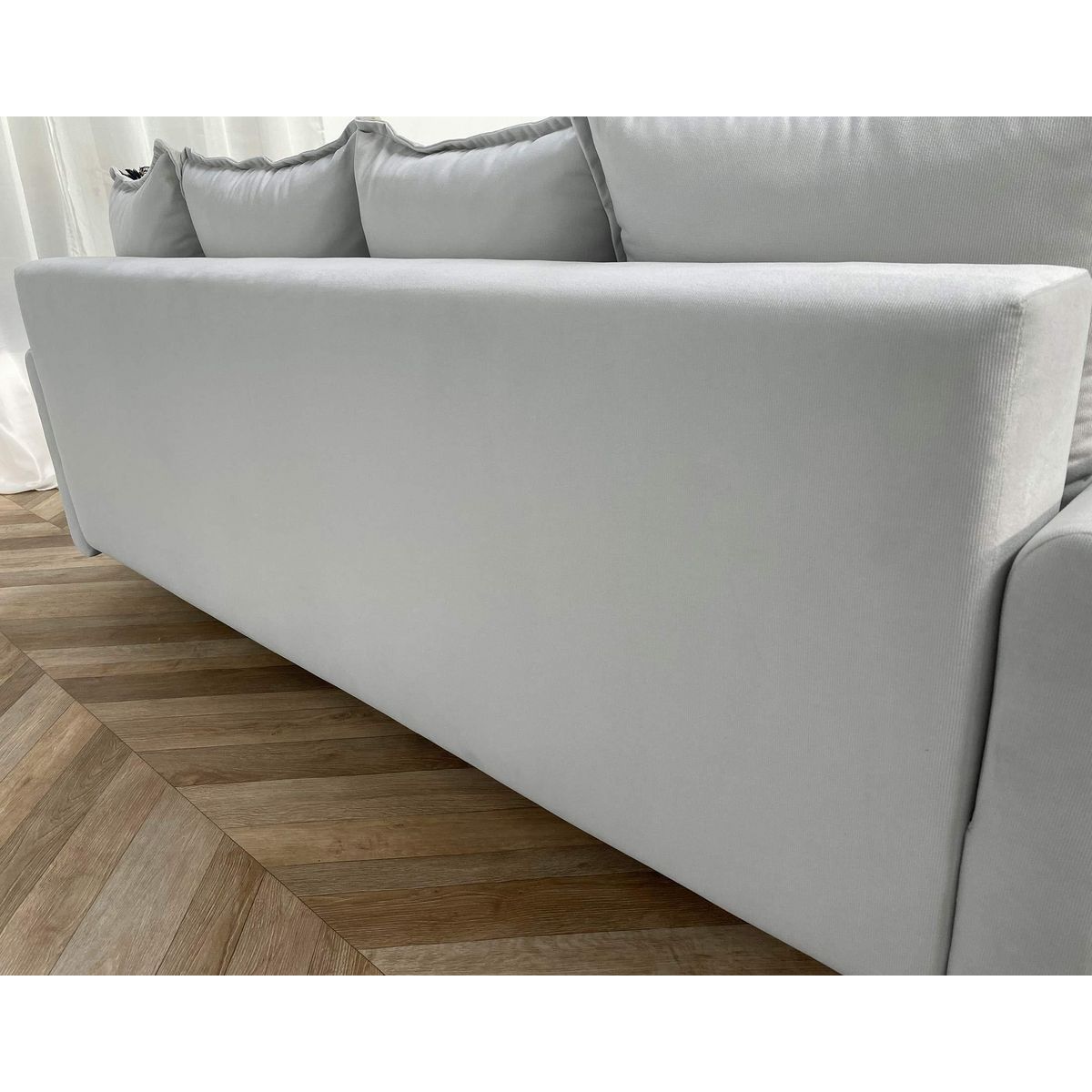 LISA DESIGN Apia - canapé 3 places - convertible avec coffre - en velours