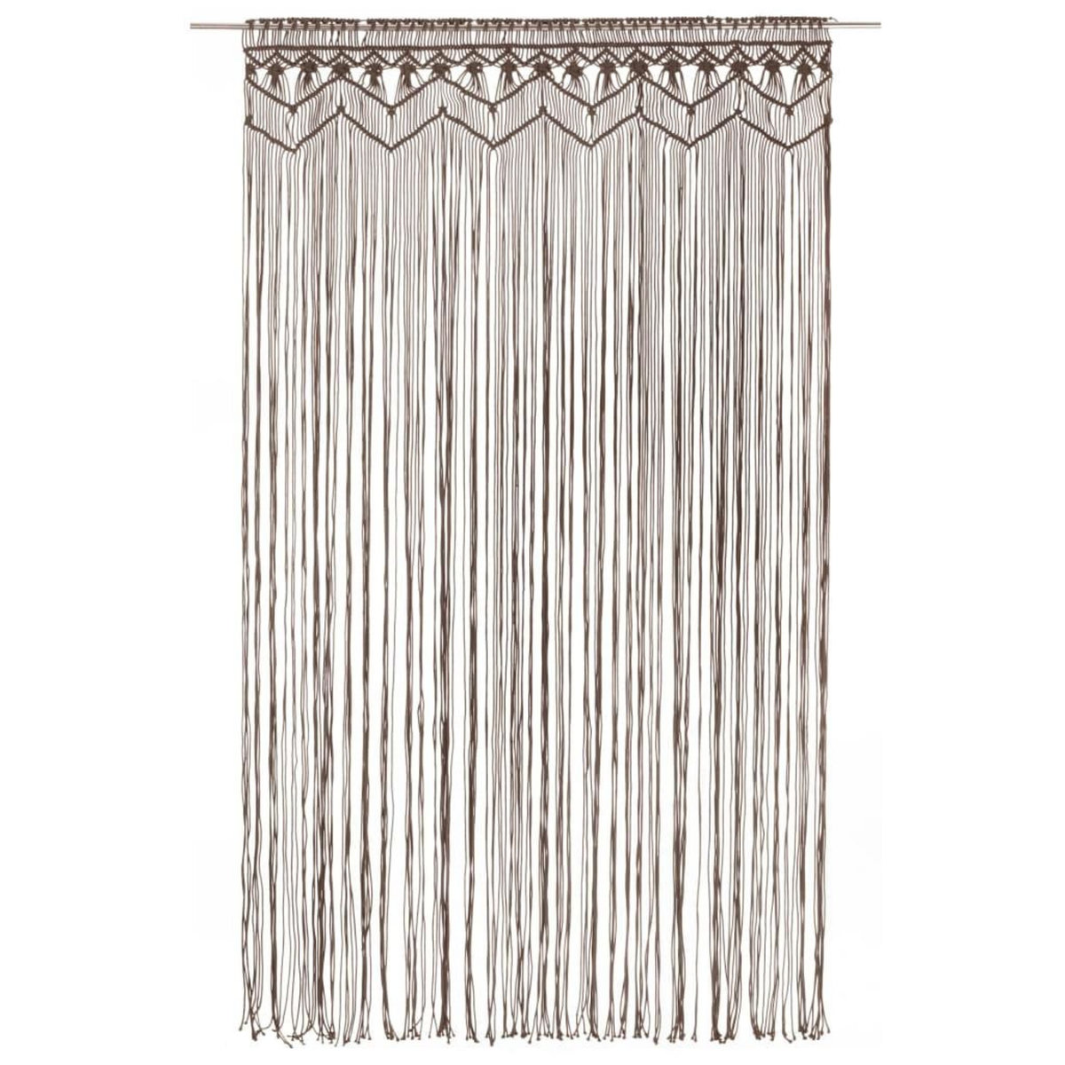 VIDAXL Rideau en macrame Taupe 140x240 cm Coton