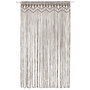 Voir la diapositive 2 : VIDAXL Rideau en macrame Taupe 140x240 cm Coton