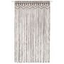Voir la diapositive 2 : VIDAXL Rideau en macrame Taupe 140x240 cm Coton