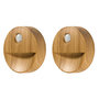 Voir la diapositive 1 : Paris Prix Lot de 2 Appliques Murales  Effet Bois  8cm Naturel