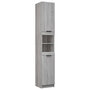 Voir la diapositive 2 : VIDAXL Armoire de bain Sonoma gris 32x34x188,5 cm Bois d'ingenierie