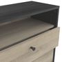 Voir la diapositive 2 : Commode 3 tiroirs 1 niche style industriel L60cm SMART