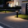 Voir la diapositive 4 : Lumisky Balise solaire avec détecteur CENOVA Noir Aluminium H50cm