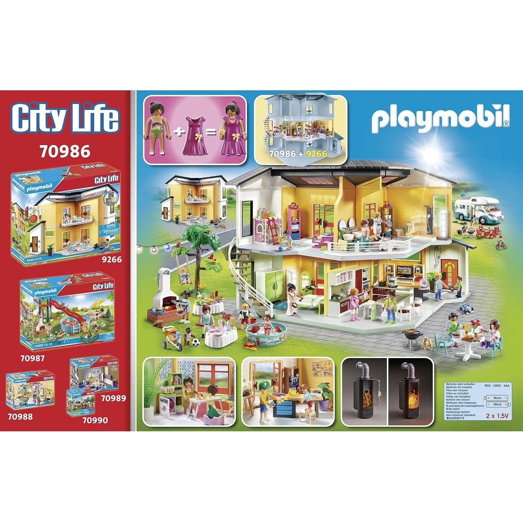 Voir la diapositive 3 : PLAYMOBIL City Life Etage supplémentaire aménagé pour Maison Moderne