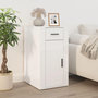 Voir la diapositive 1 : VIDAXL Armoire de bureau Blanc brillant 40x49x75 cm Bois d'ingenierie