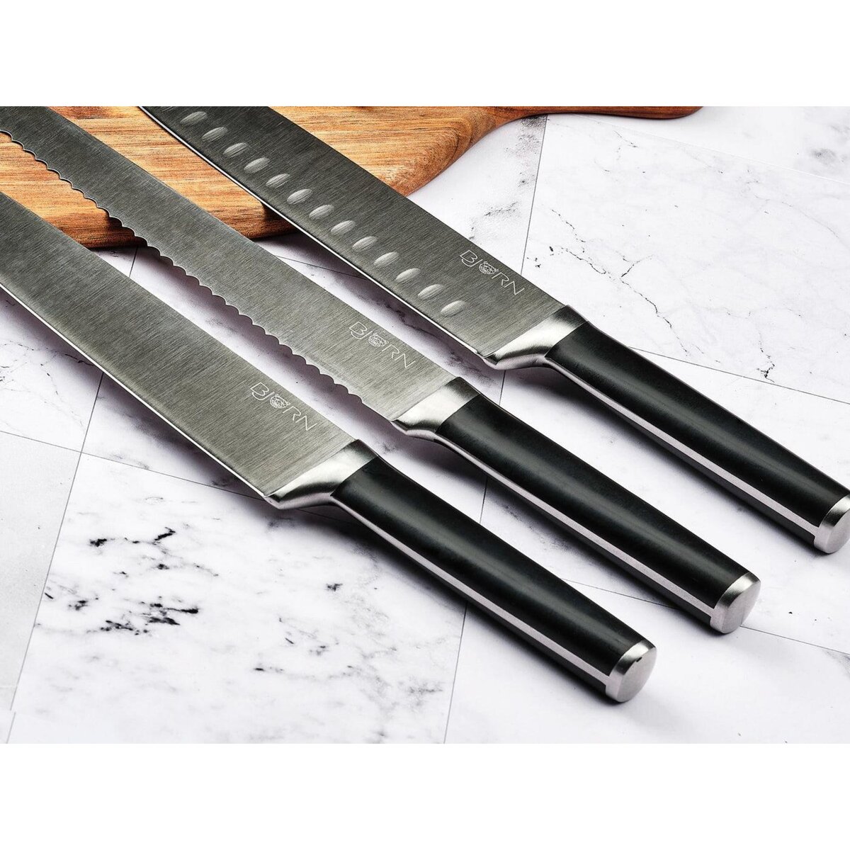 BJORN Bloc couteaux de cuisine et couteaux à steak JONA LOVIISA - 14 pièces