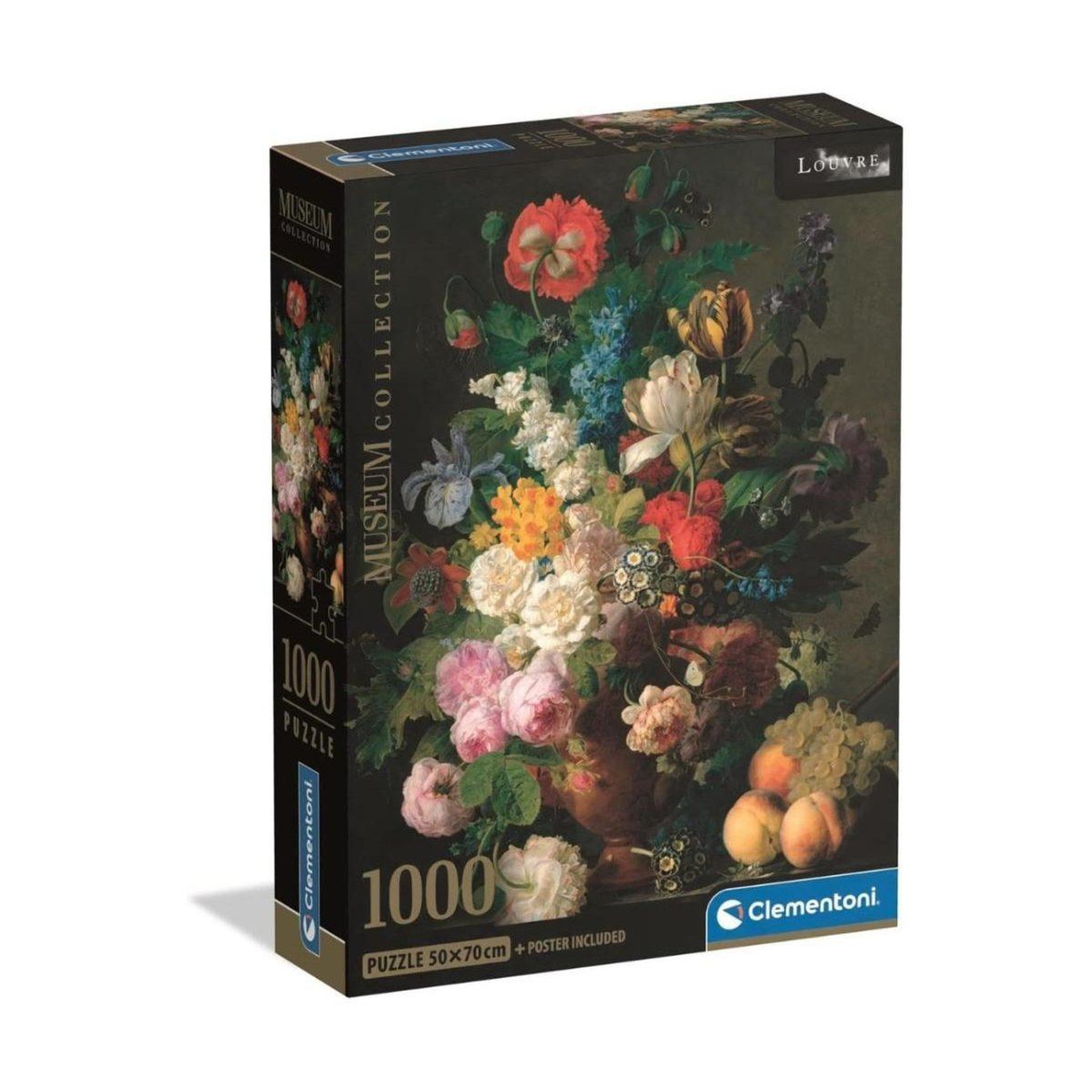 CLEMENTONI Puzzle  39970 museum collection van dael - vase de fleurs 1000 pièces