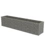 Voir la diapositive 2 : VIDAXL Lit sureleve a gabion Acier galvanise 450x90x100 cm