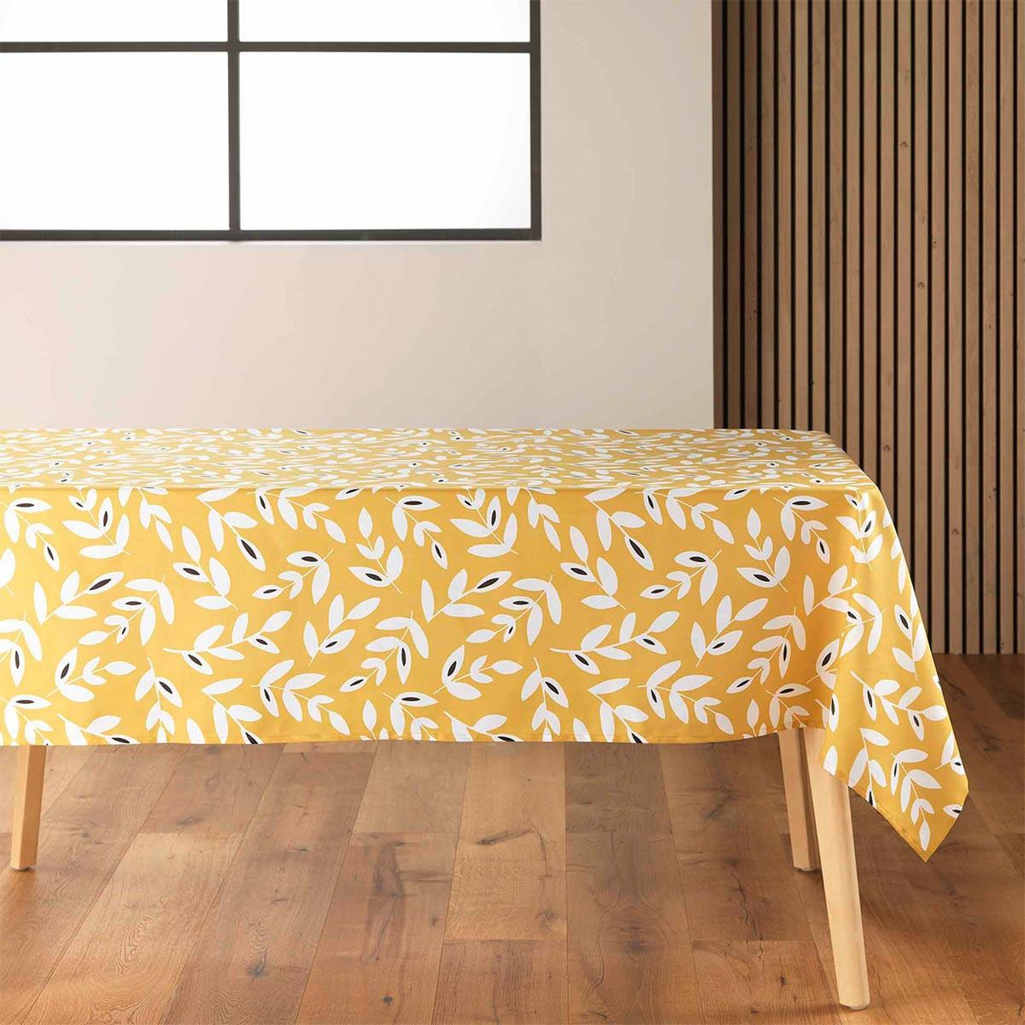 Douceur d'Intérieur Nappe en microfibre  bellys  140x240cm jaune