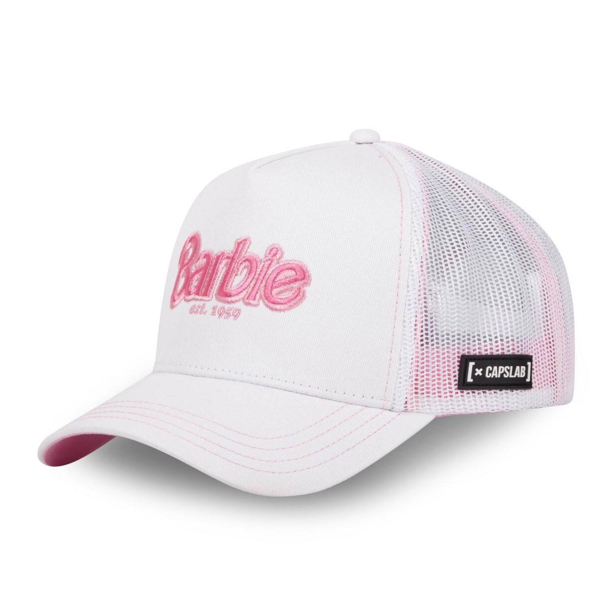 CAPSLAB Casquette femme trucker fermeture snapback Barbie