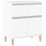 Voir la diapositive 2 : VIDAXL Buffet Blanc 60x35x70 cm Bois d'ingenierie