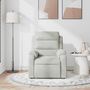 Voir la diapositive 3 : VIDAXL Fauteuil de massage inclinable gris clair velours