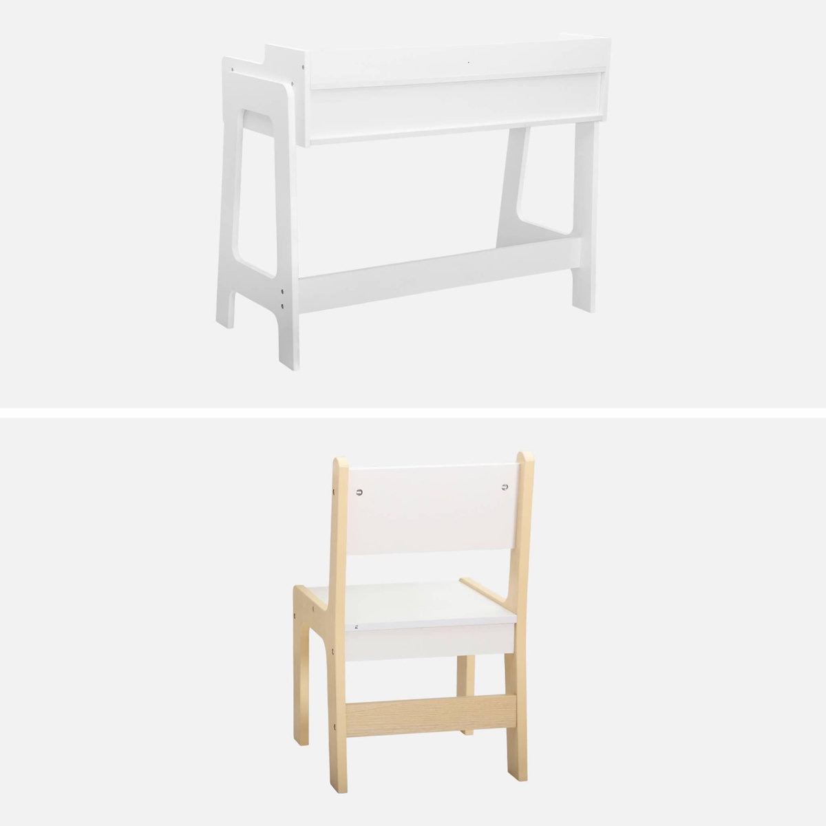 SWEEEK Bureau blanc avec chaise pour enfant