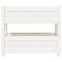 Voir la diapositive 5 : VIDAXL Jardiniere Blanc 77x25x66 cm Bois massif de pin