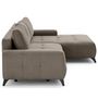 Voir la diapositive 4 : LISA DESIGN Rimini - canapé d'angle droit 4 places convertible avec coffre en tissu texturé
