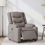 Voir la diapositive 3 : VIDAXL Fauteuil de massage inclinable electrique Taupe Tissu