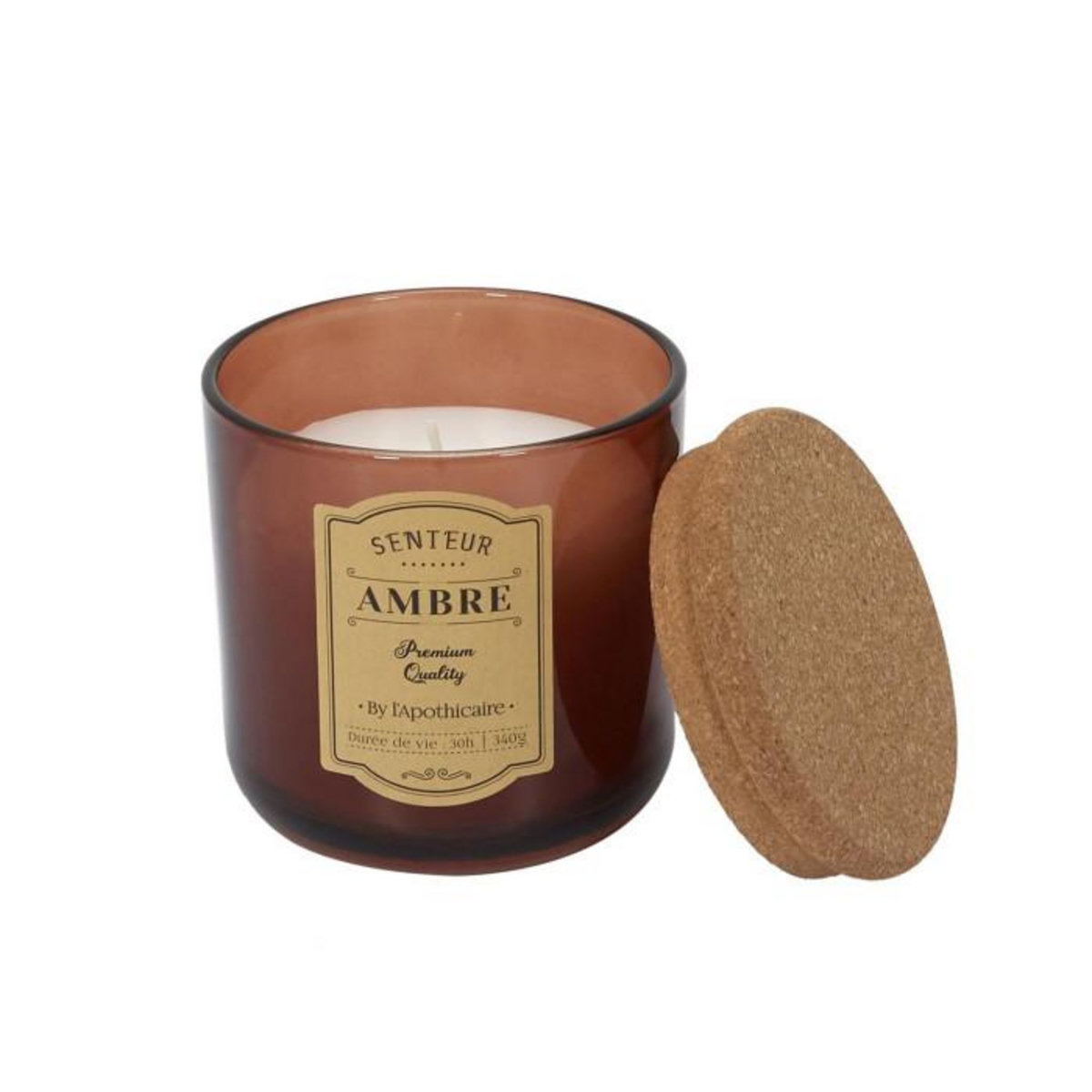 Paris Prix Lot de 3 Bougies Parfumées  Apoth  10cm Multicolore