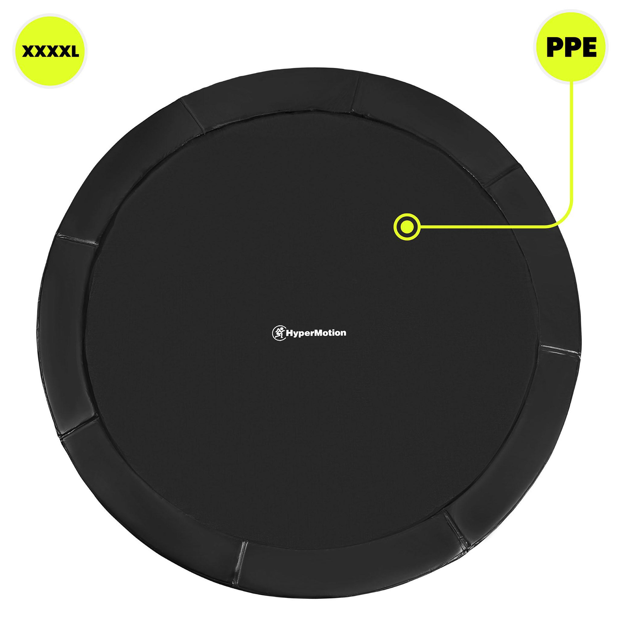 Voir la diapositive 3 : HYPERMOTION Trampoline Géant XXL - 487 cm (16ft), Trampoline Jardin Ultra Robuste + Échelle - Max 150kg