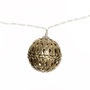 Voir la diapositive 3 : ATMOSPHERA Guirlande Lumineuse Led  10 Boules  165cm Or