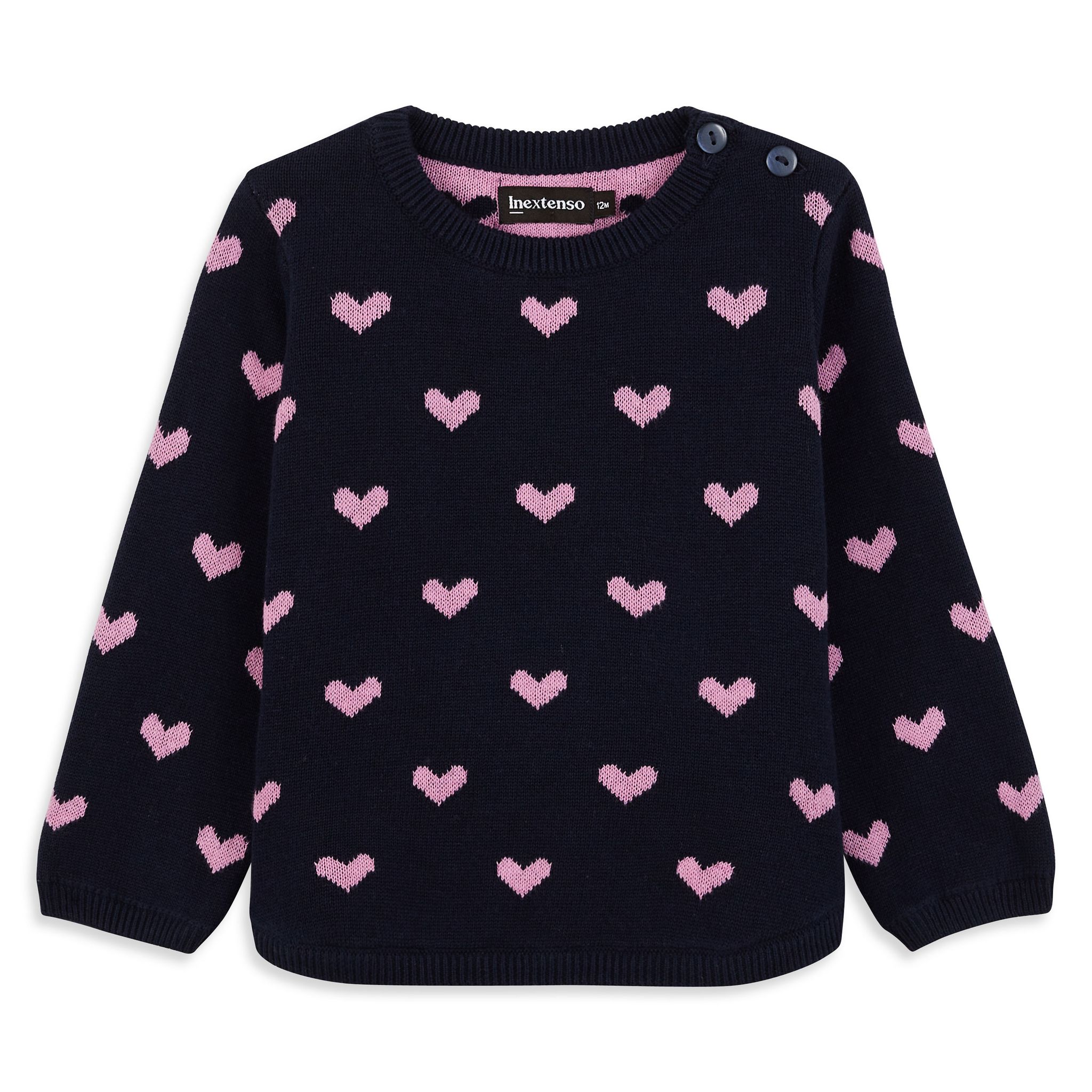 Pull Fille Joules - Bleu Marine - Col Montant 1/4 Zip - Doublure Polaire étoiles - 7-8 Ans (128 Cm)