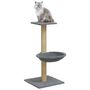 Voir la diapositive 3 : VIDAXL Arbre a chat avec griffoir en sisal Gris clair 74 cm