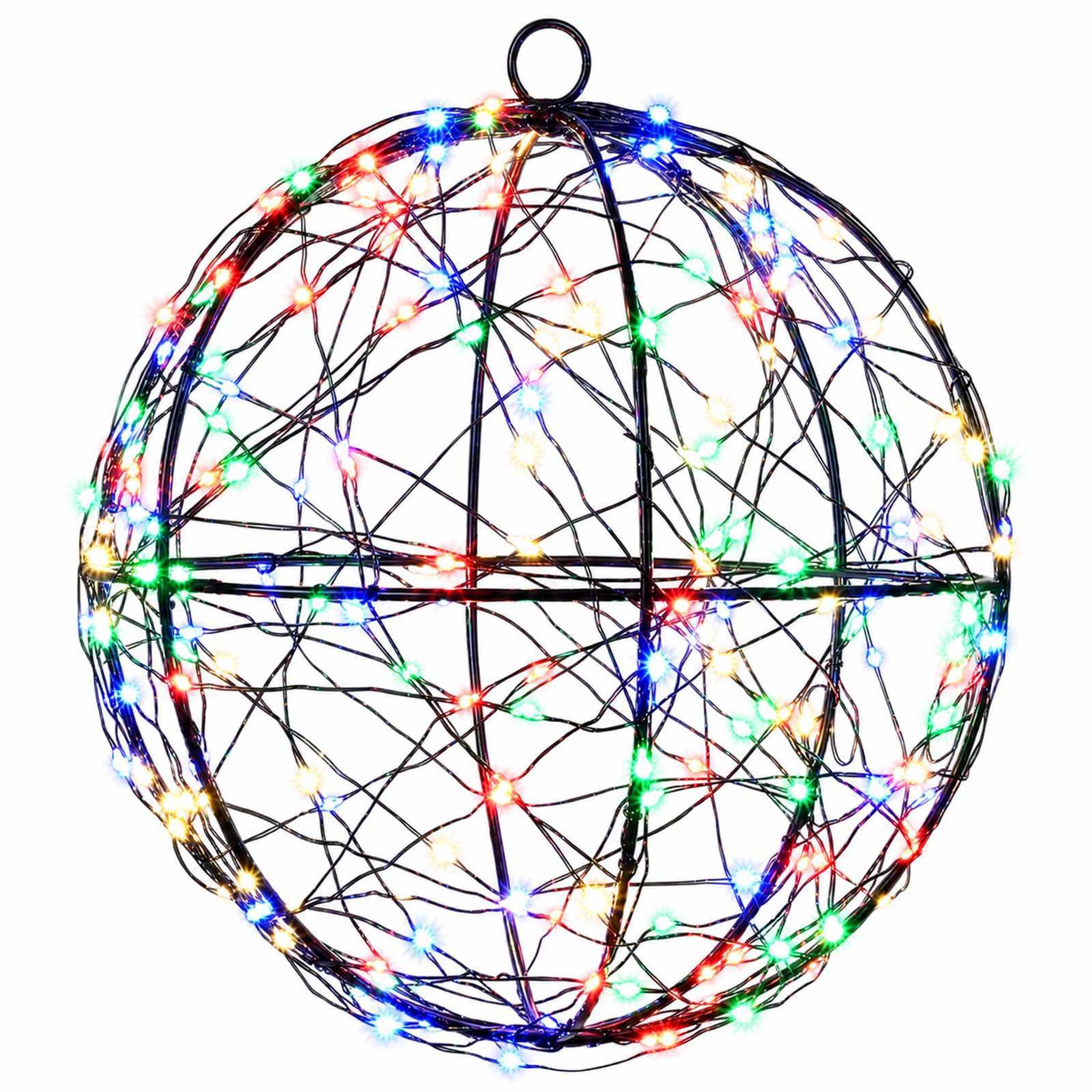 Voir la diapositive 5 : VIDAXL Lumiere de finial de Noël 2 pc 400 LED Multicolore Ø 20 x 22 cm