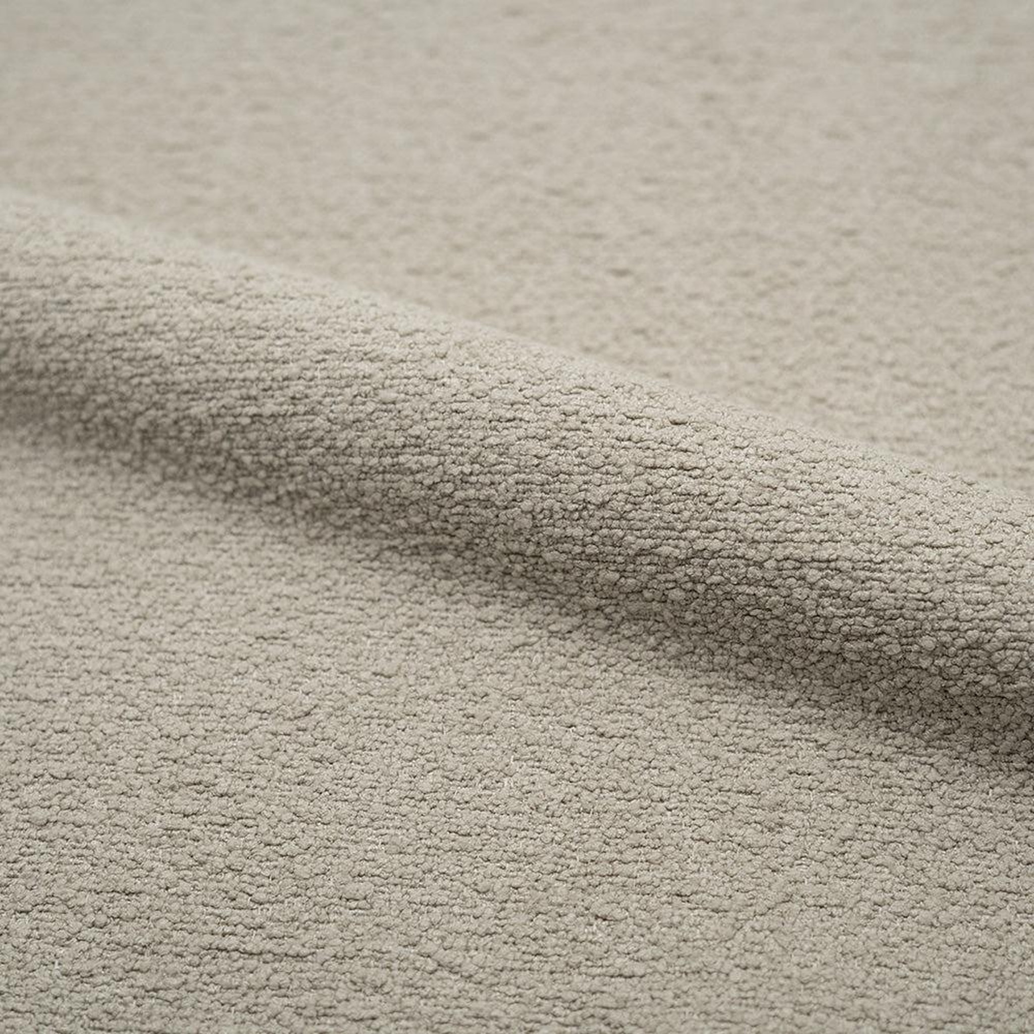 Voir la diapositive 3 : MAISON PAVANE Lot de 2 chaises en tissu bouclé beige et pieds en métal-groom