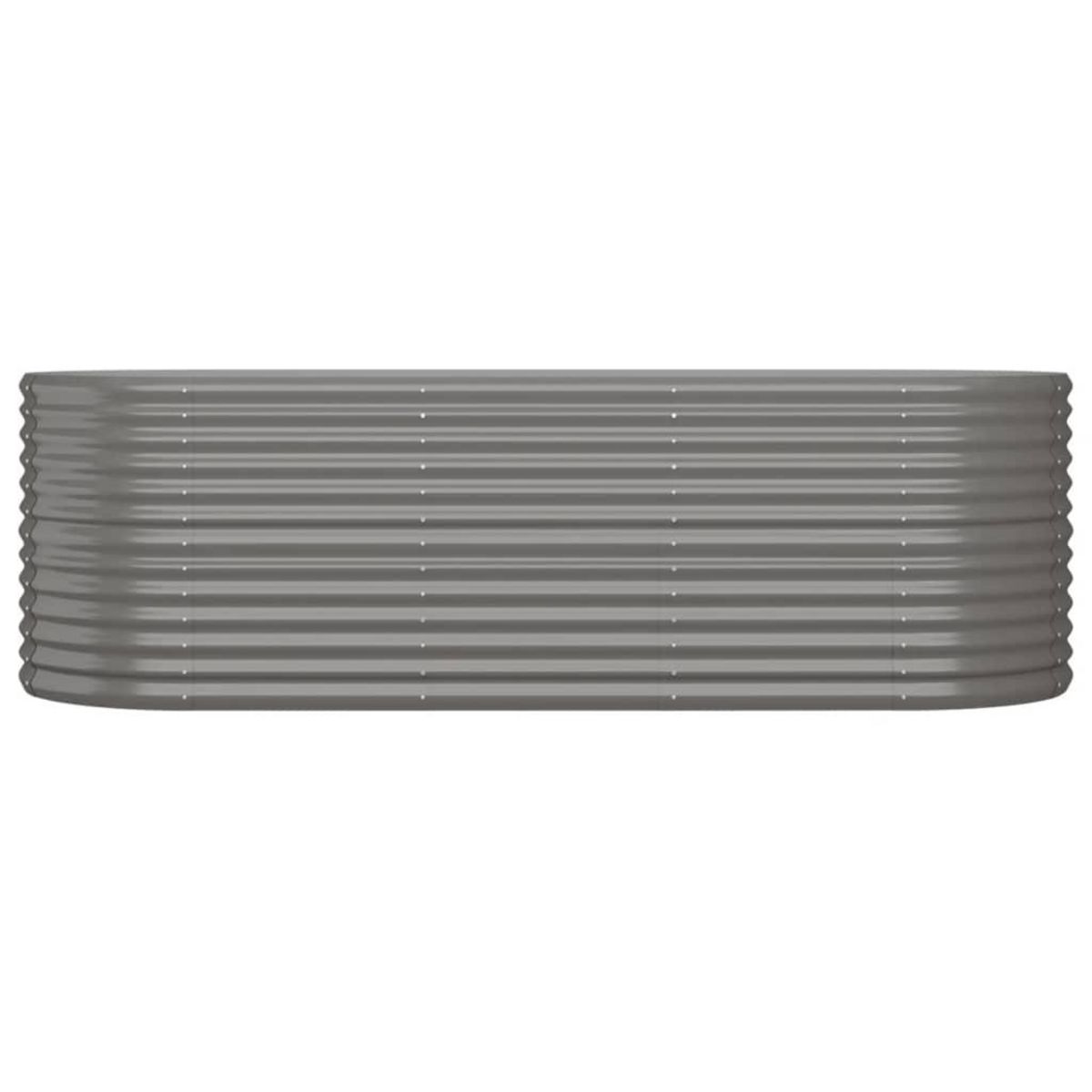 VIDAXL Lit sureleve de jardin Acier enduit de poudre 224x80x68 cm gris