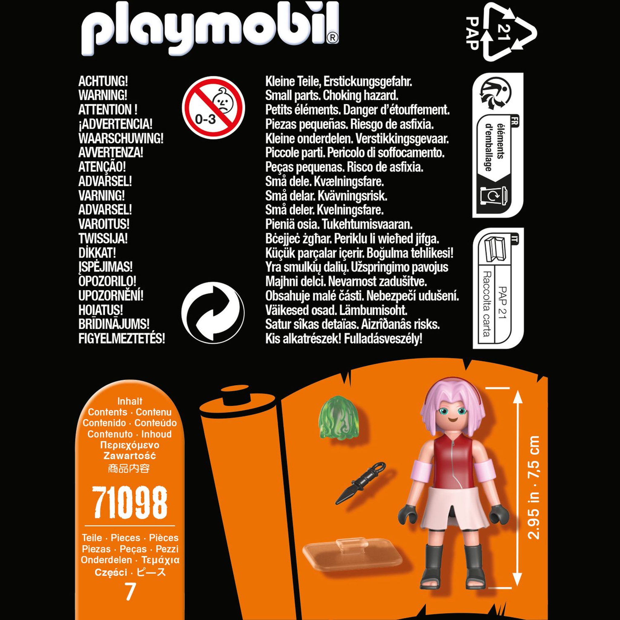 Voir la diapositive 4 : PLAYMOBIL 71098 - Naruto Shippuden - Sakura