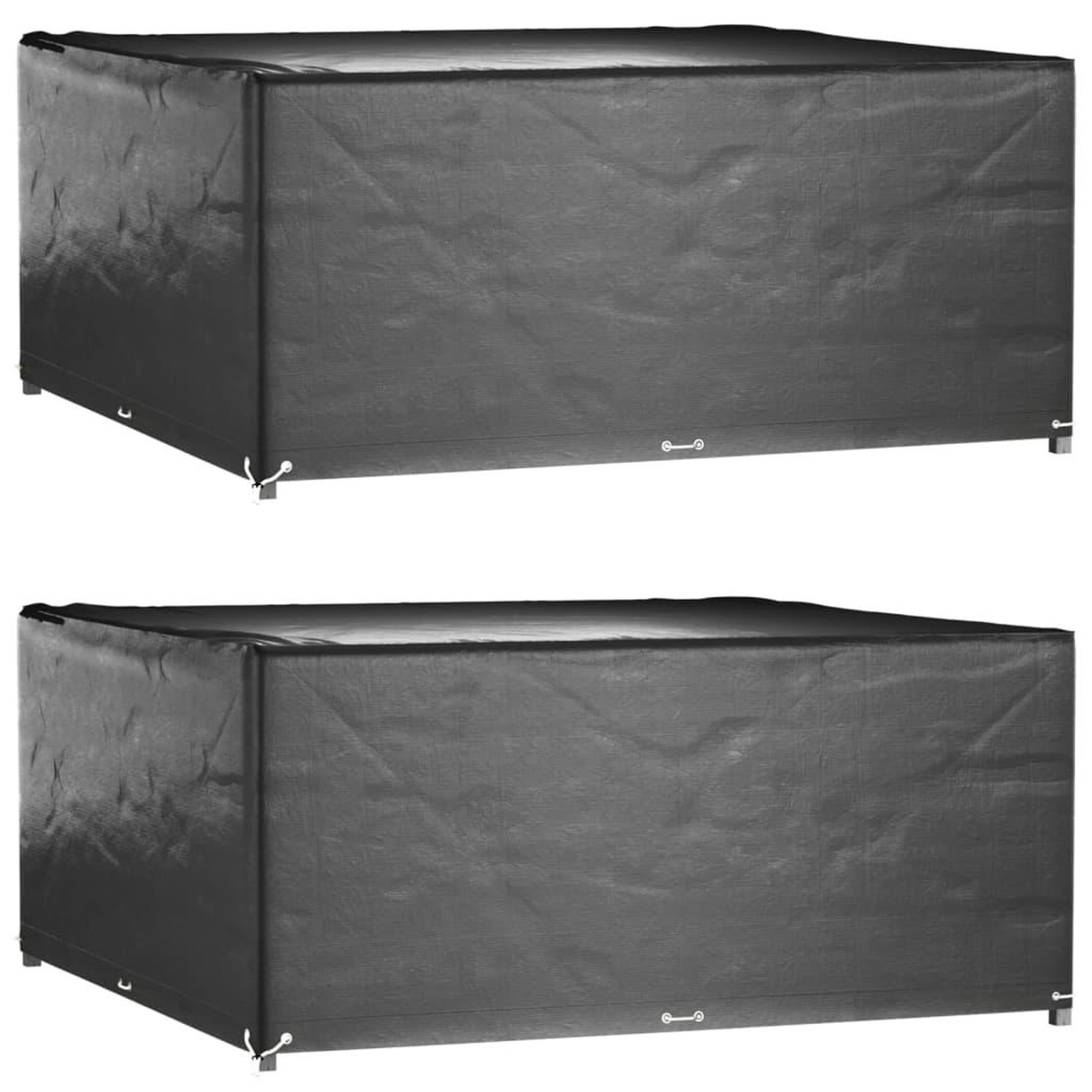VIDAXL Housses de salon de jardin 2 pcs 16 œillets 250x250x90 cm carre