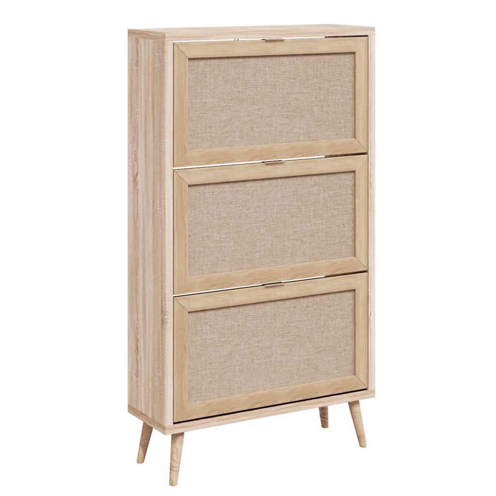 Finori Finori armoire a chaussures bali 49a chene sonoma/ impression de canne