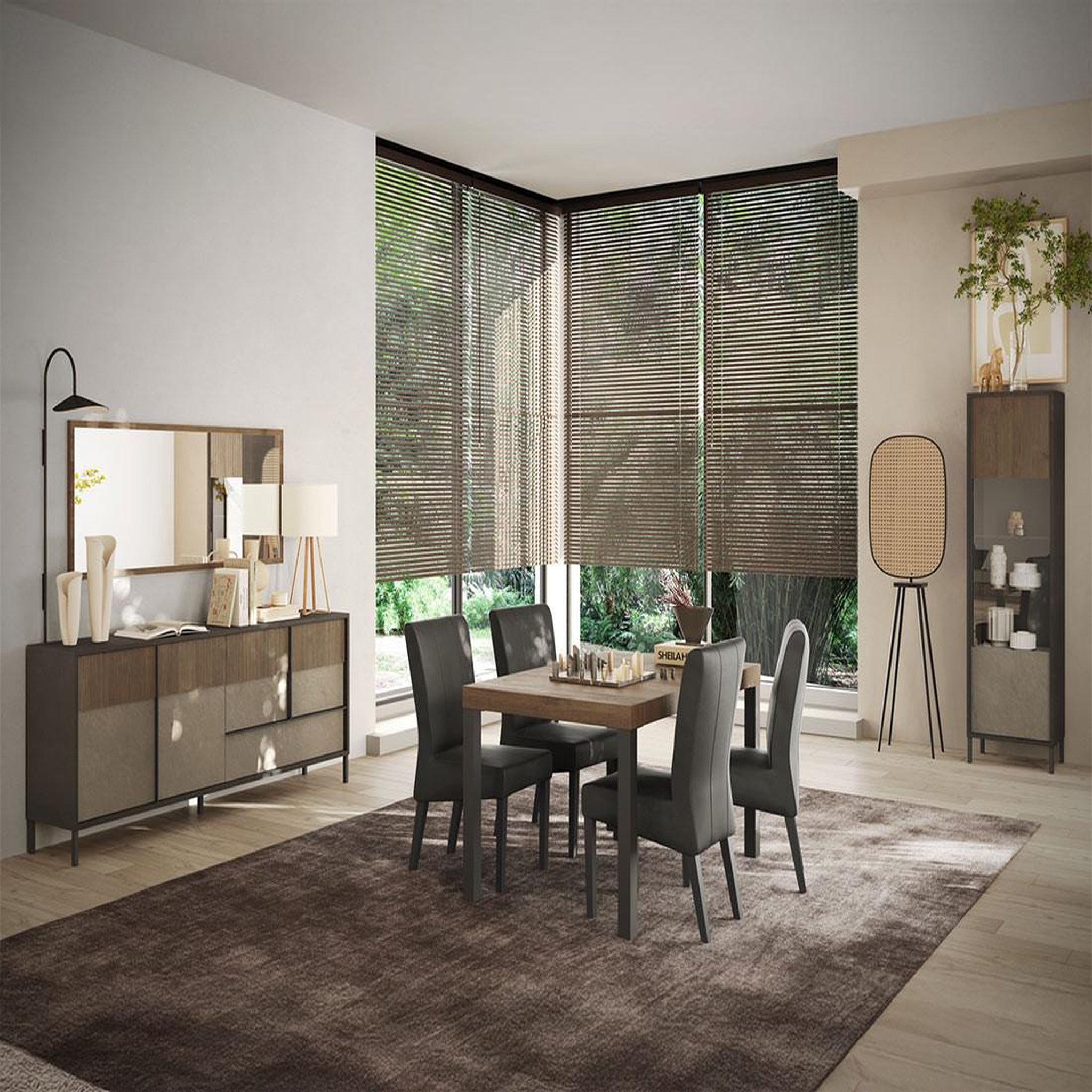 Voir la diapositive 3 : BEST MOBILIER Jules - table à manger - 6 personnes