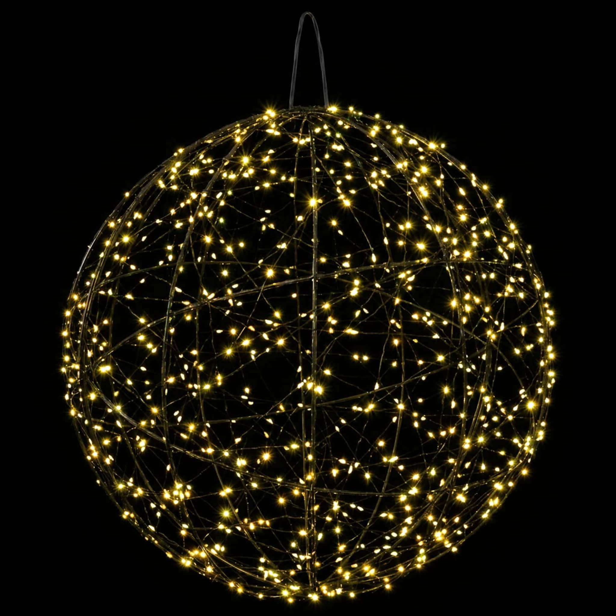 Voir la diapositive 6 : VIDAXL Lumiere de finial de Noël 2 pc 1500 LED Blanc chaud