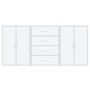 Voir la diapositive 4 : VIDAXL Buffets 3 pcs blanc 60x31x84 cm bois d'ingenierie