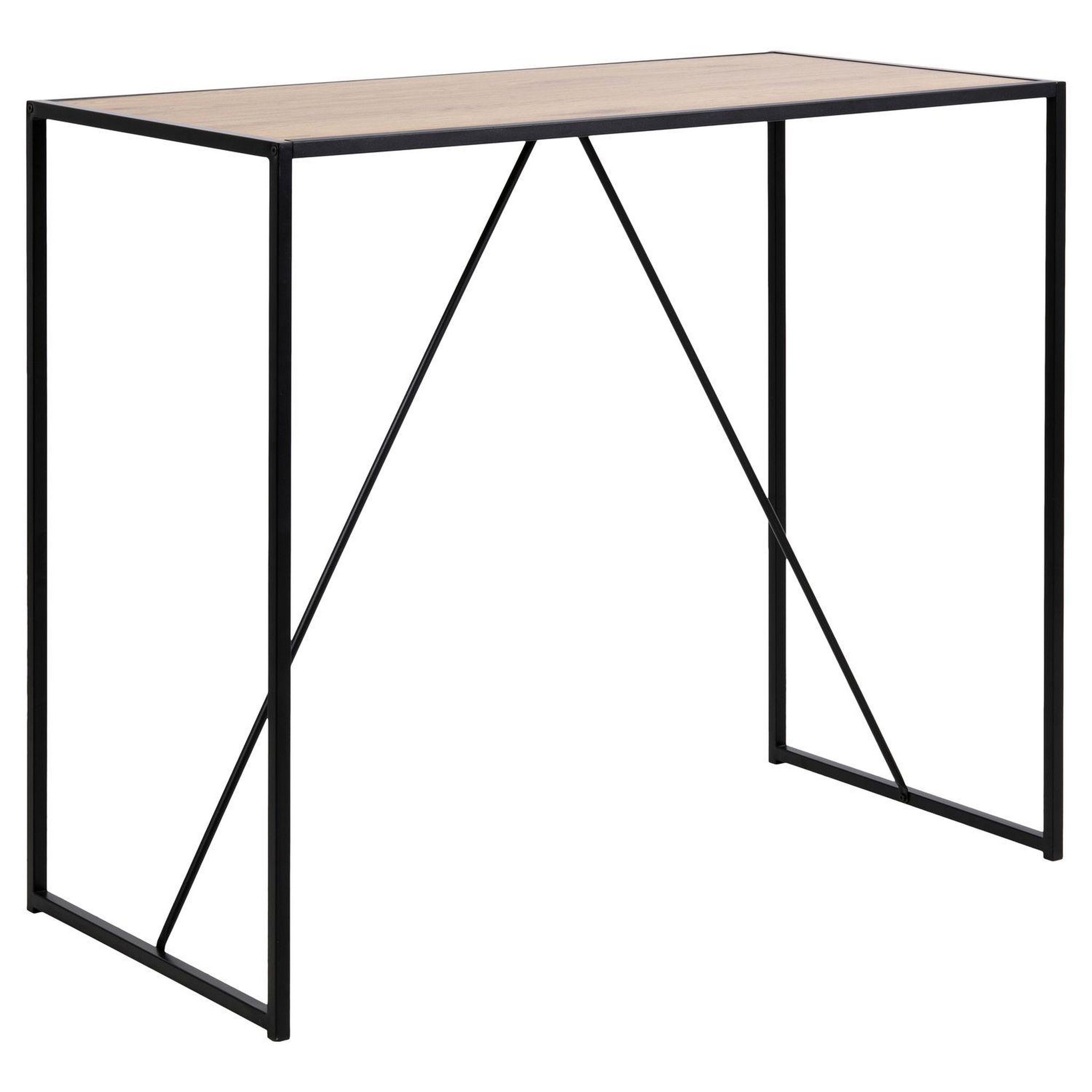 Voir la diapositive 1 : TOILINUX Table de bar haute Sireine en MDF et métal